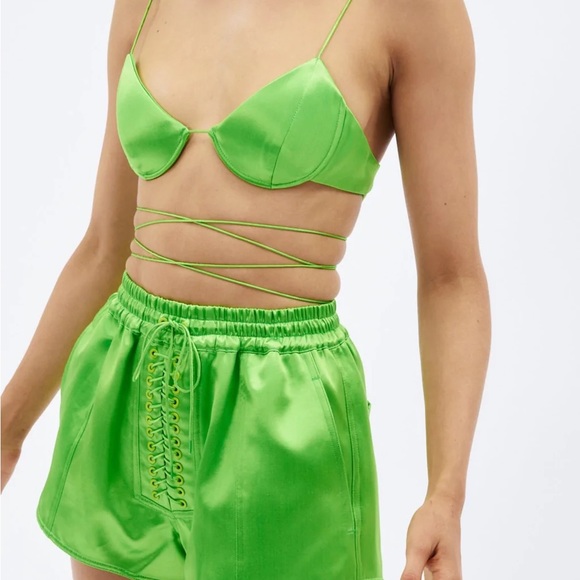 Alex Perry Comer Bralette in Apple - Picture 3 of 11